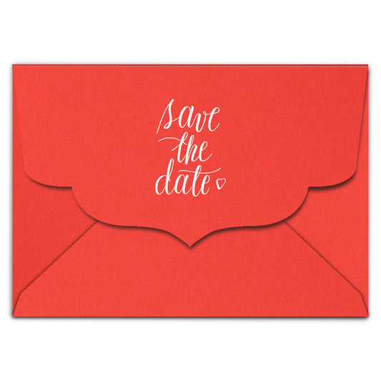 Envelope Printing | White Ink Print | Thick Matte Cardstock (B2 - 5.75 x 4.5 in)