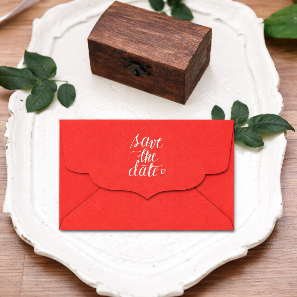 Envelope Printing | White Ink Print | Thick Matte Cardstock (B2 - 5.75 x 4.5 in)