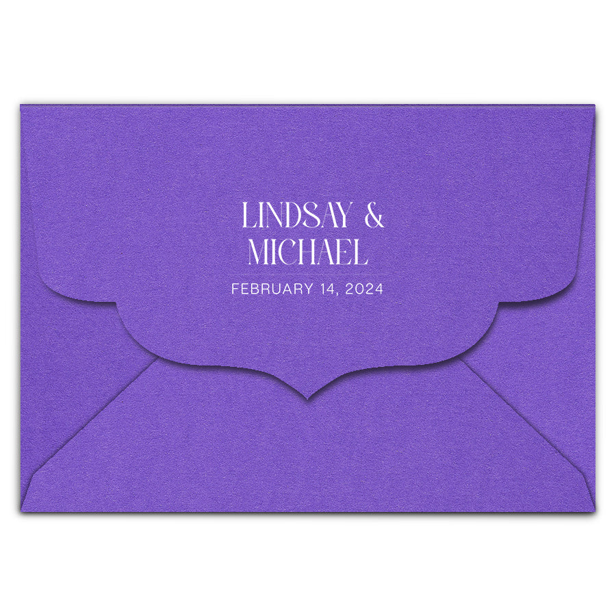 Envelope Printing | White Ink Print | Thick Matte Cardstock (B3 - 5.5 x 7.5 in)