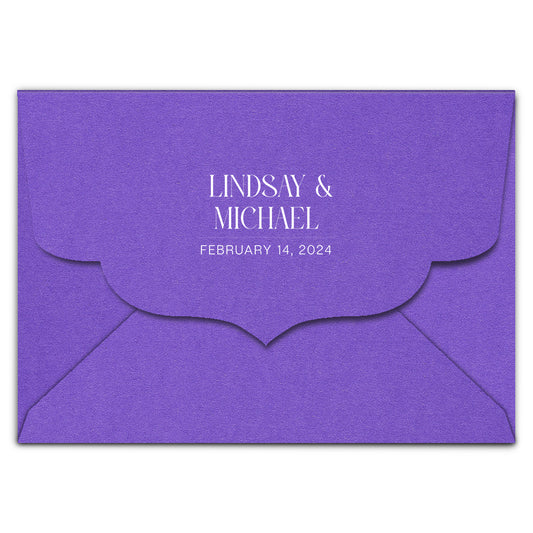 Envelope Printing | White Ink Print | Thick Matte Cardstock (B3 - 5.5 x 7.5 in)