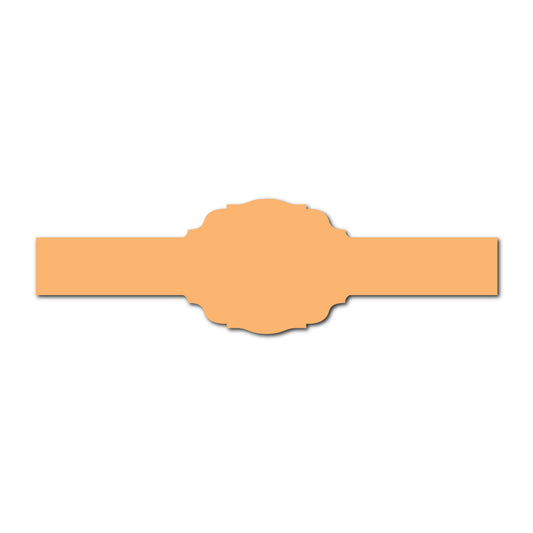 Portrait Wedding Invitation Belly Band SVG Template | Classic - Shape 7