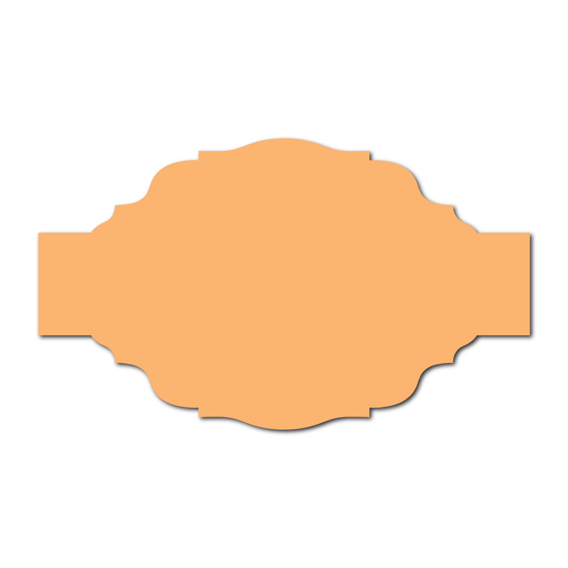 Portrait Wedding Invitation Belly Band SVG Template | Thick Buckle - Shape 7