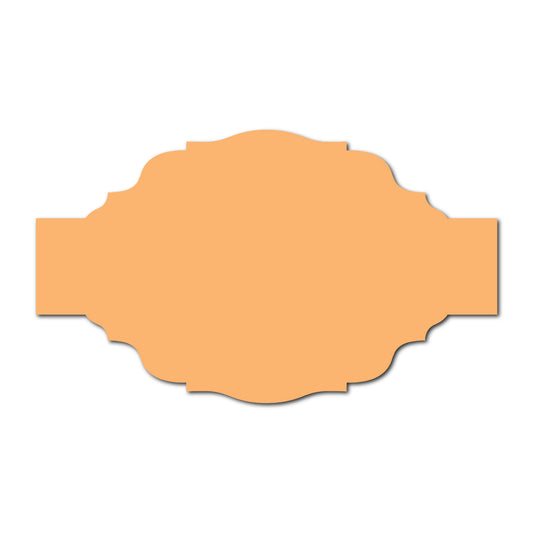Portrait Wedding Invitation Belly Band SVG Template | Thick Buckle - Shape 7