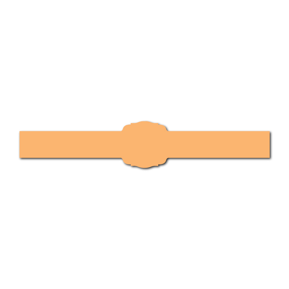 Portrait Wedding Invitation Belly Band SVG Template | Thin - Shape 7