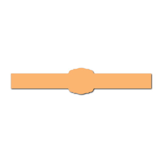 Portrait Wedding Invitation Belly Band SVG Template | Thin - Shape 7