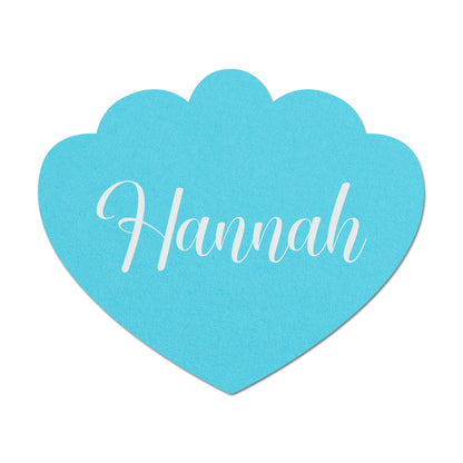 Personalized Wedding Place Cards | Fully Custom White Ink Print | Signature Shape 7