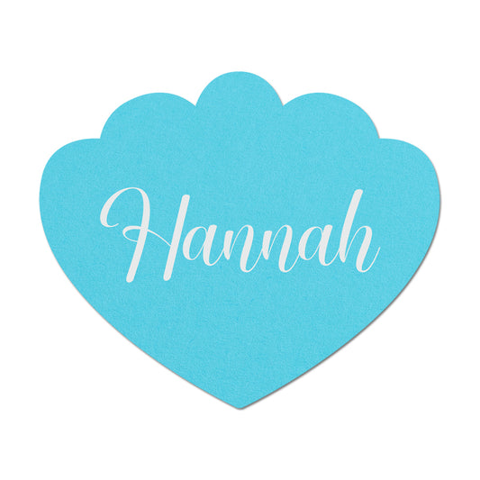 Personalized Wedding Place Cards | Fully Custom White Ink Print | Signature Shape 7