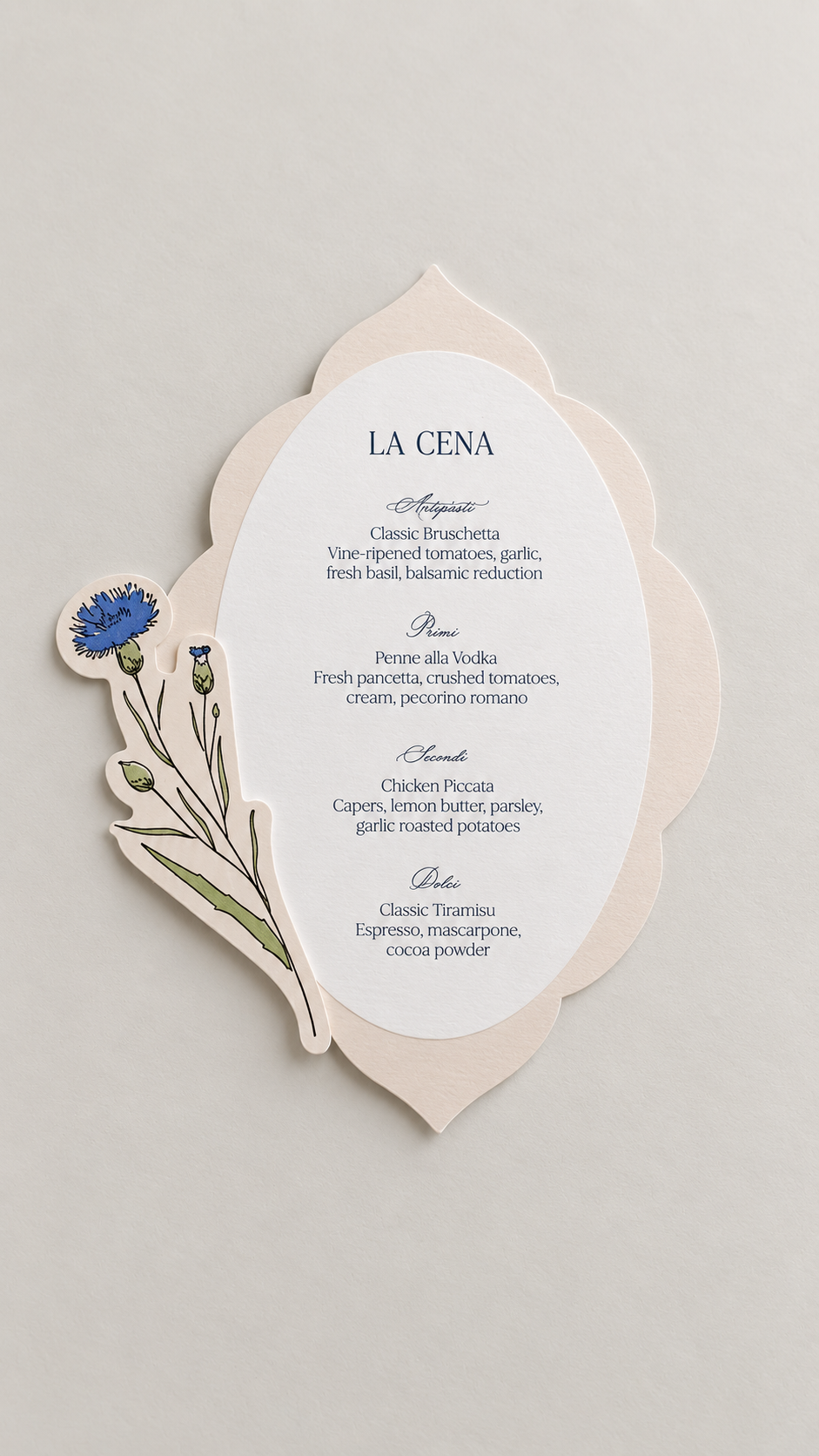 Botanical 2 Piece Wedding Menu PNG Templates | Print and Cut Floral Wedding Menu Set - Keisha Collection