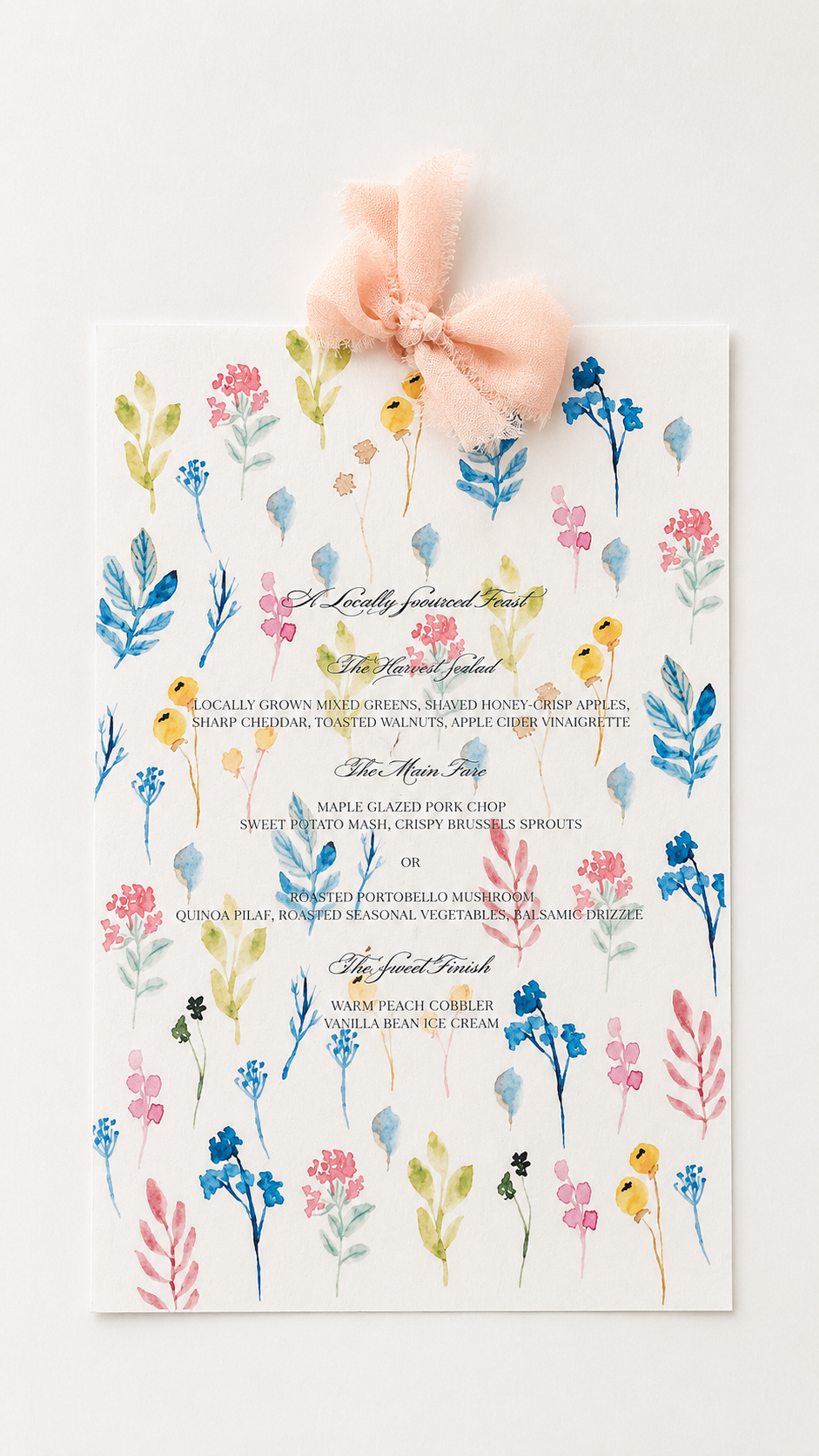 Watercolor Floral Wedding Stationery Bundle | Print-and-Cut PNG Templates | Complete DIY Wedding Suite - Cassandra Collection
