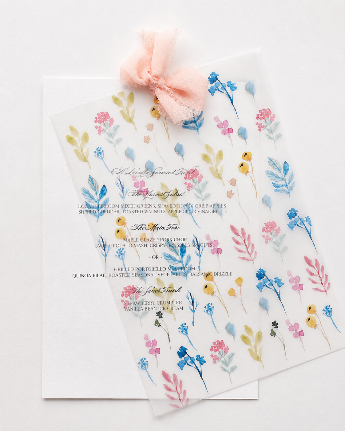 Watercolor Floral Wedding Stationery Bundle | Print-and-Cut PNG Templates | Complete DIY Wedding Suite - Cassandra Collection