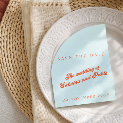 Personalized Wedding Cards | Fully Custom Print | Signature Half Arch Shape