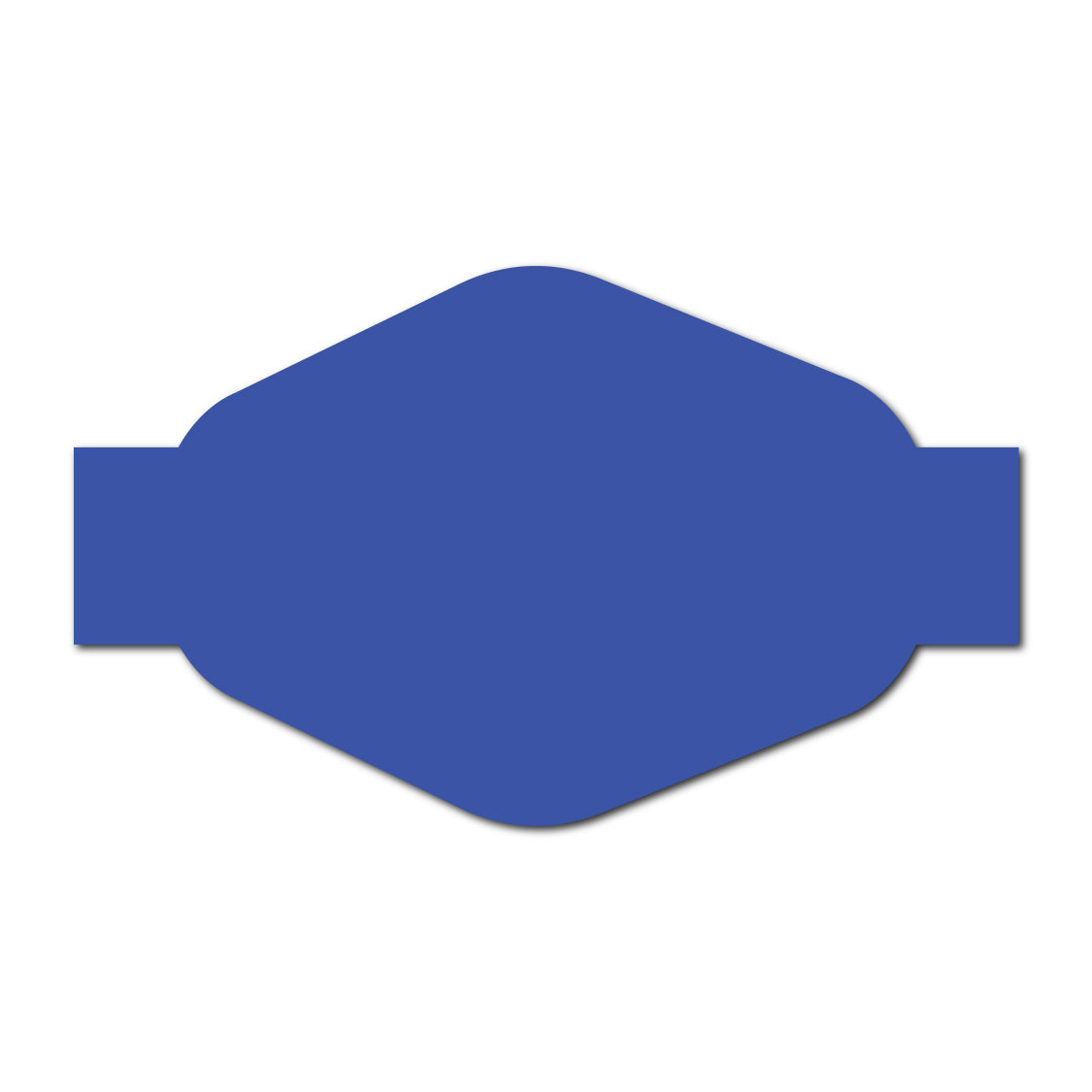 Portrait Wedding Invitation Belly Band SVG Template | Thick Buckle - Shape 8