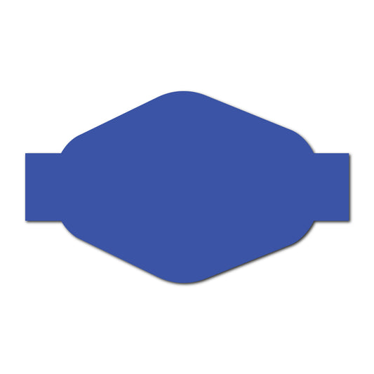 Portrait Wedding Invitation Belly Band SVG Template | Thick Buckle - Shape 8
