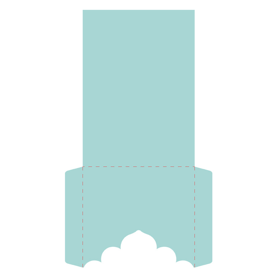 Invitation Sleeve Template for 5x7" Invitation Suite - Free 5x7 invitation Sleeve SVG for Cricut