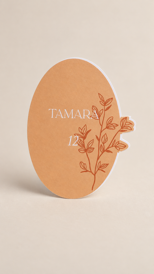 Wedding Place Card PNG Template | Print Then Cut Wedding Escort Card & Seating Card - Diana Collection