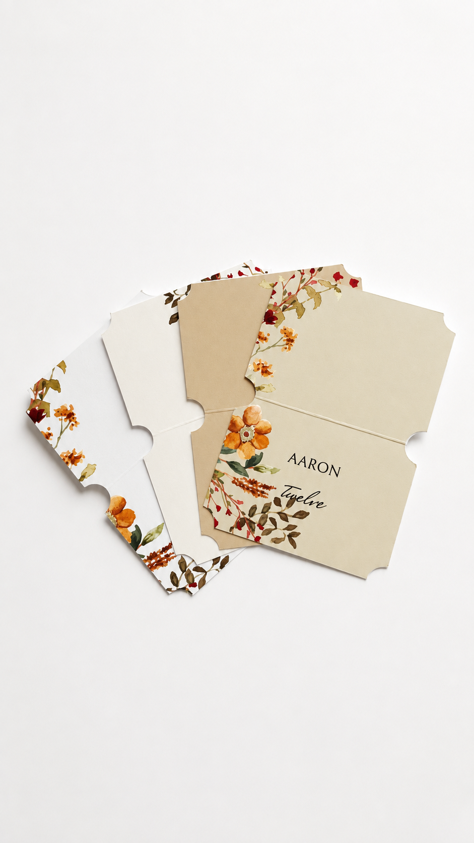 Wedding Print-and-Cut PNG Template Bundle | Floral DIY Invitation & Wedding Stationery Suite - Blythe Collection