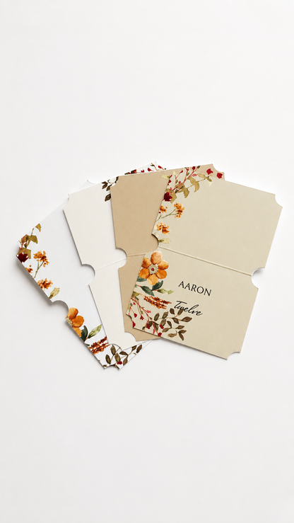 Wedding Print-and-Cut PNG Template Bundle | Floral DIY Invitation & Wedding Stationery Suite - Blythe Collection