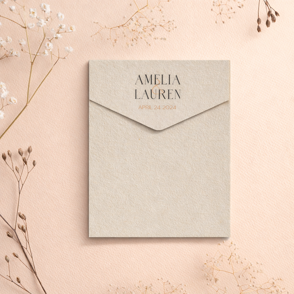 Envelope Printing | Colored Ink Print | Thick Matte Cardstock - (A3 - 5.25 x 7.125 in)