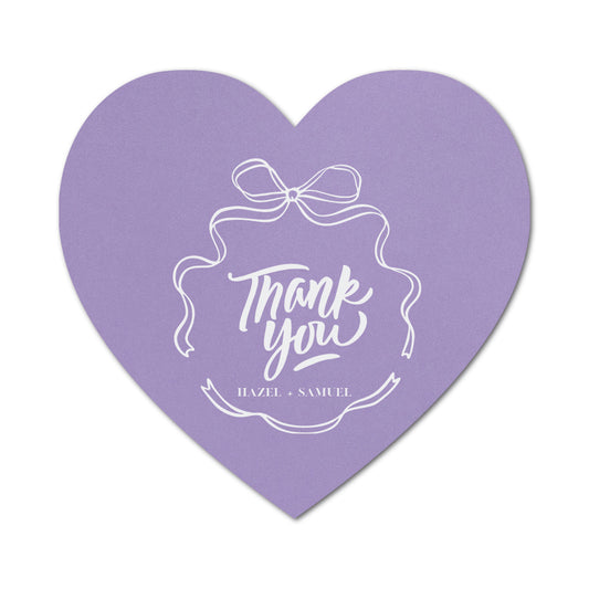 Personalized Wedding Favor Tags | Fully Custom White Ink Print | Signature Shape 92