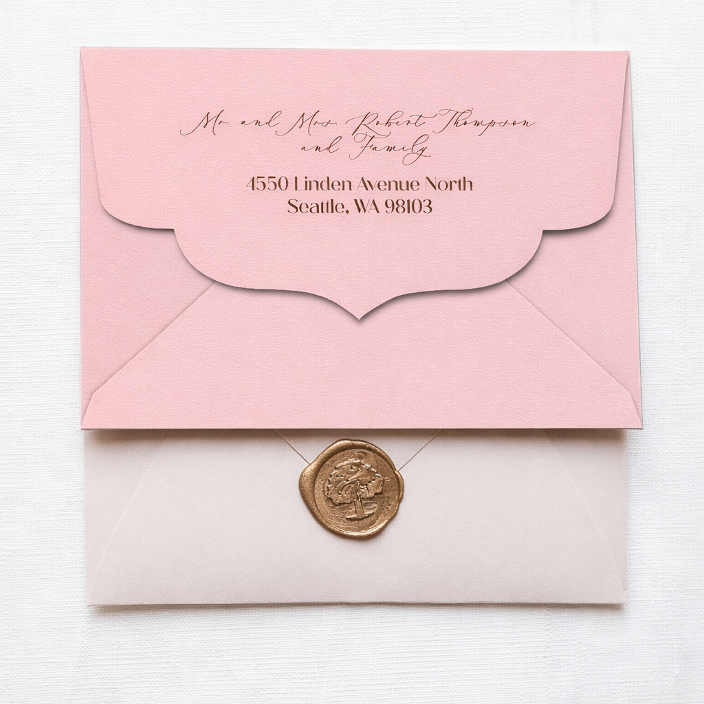 Envelope Printing | Colored Ink Print | Thick Matte Cardstock (B3 - 5.5 x 7.5 in)