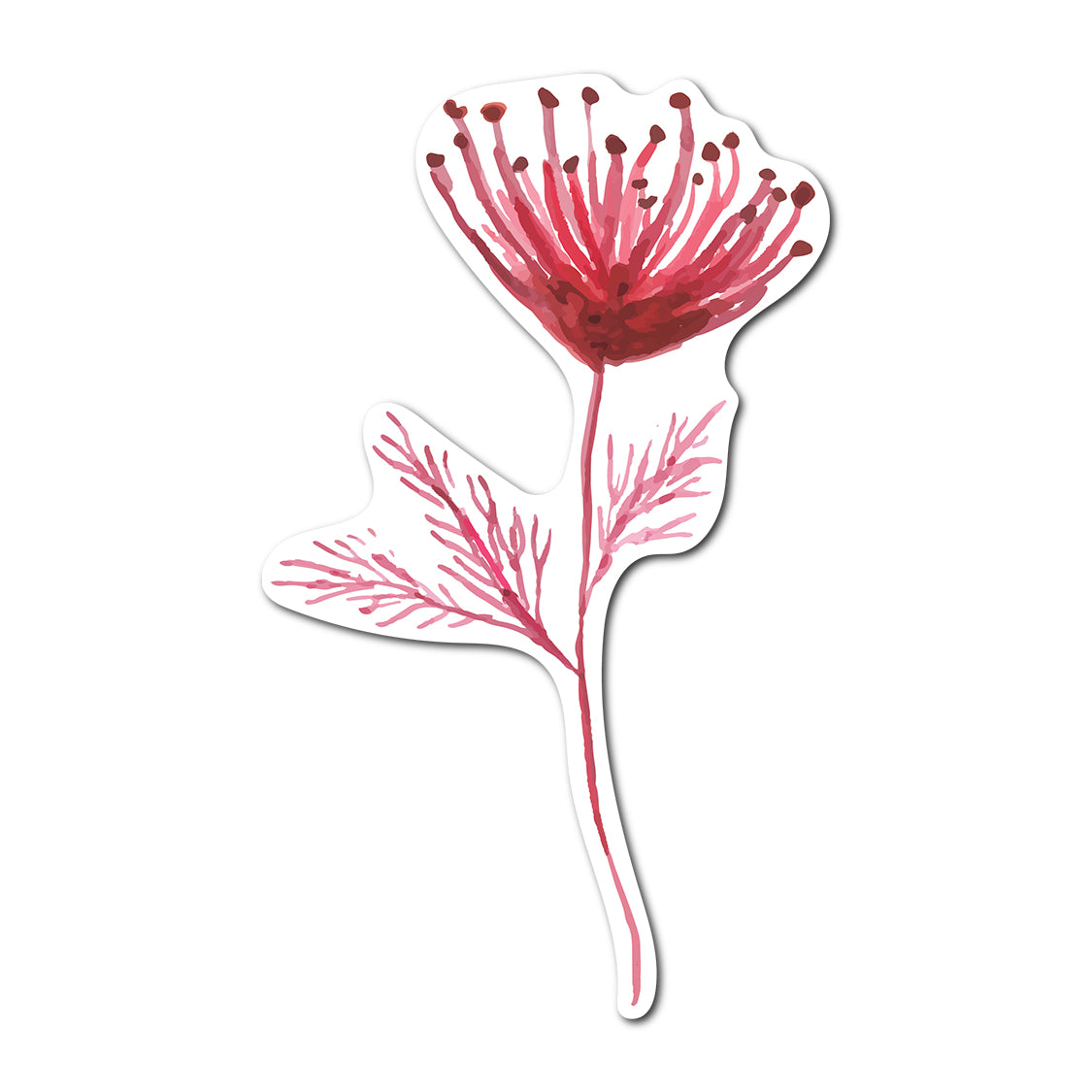 Free Watercolor Floral Place Card Accent PNG | Print-and-Cut Wedding Template - Design 9