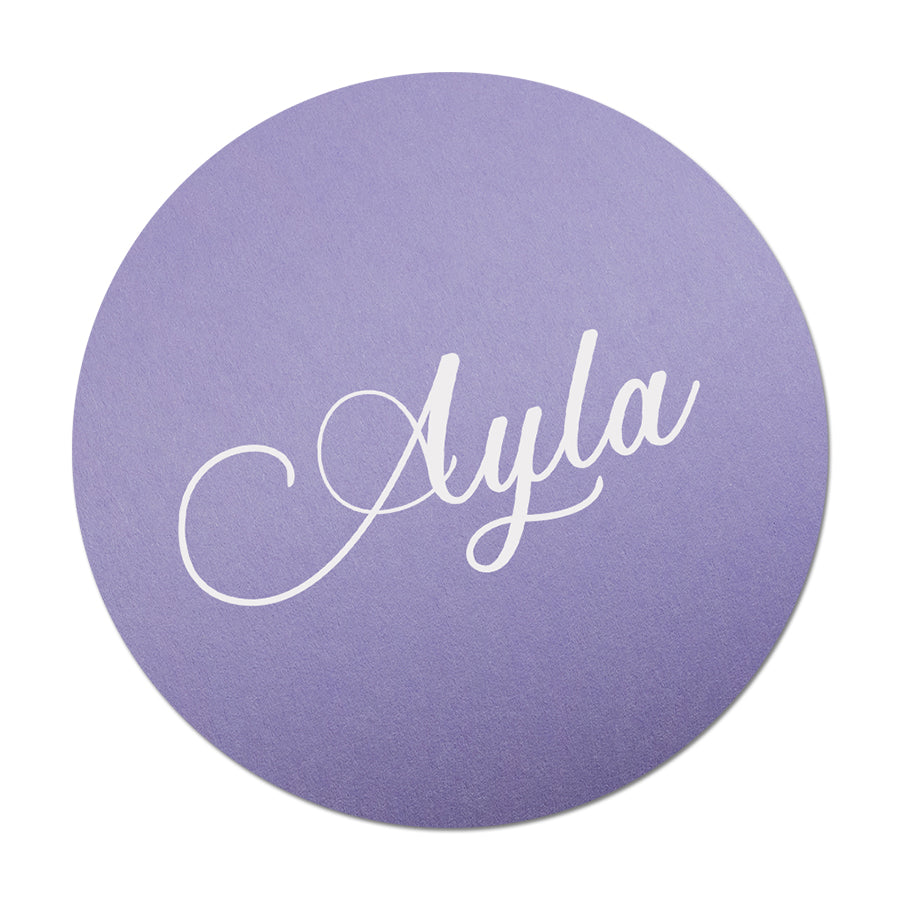 Personalized Wedding Place Cards | Fully Custom White Ink Print | Signature Shape 9