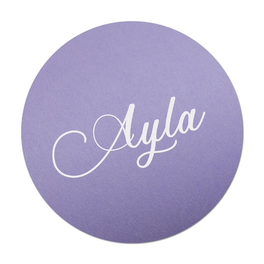 Personalized Wedding Place Cards | Fully Custom White Ink Print | Signature Shape 9