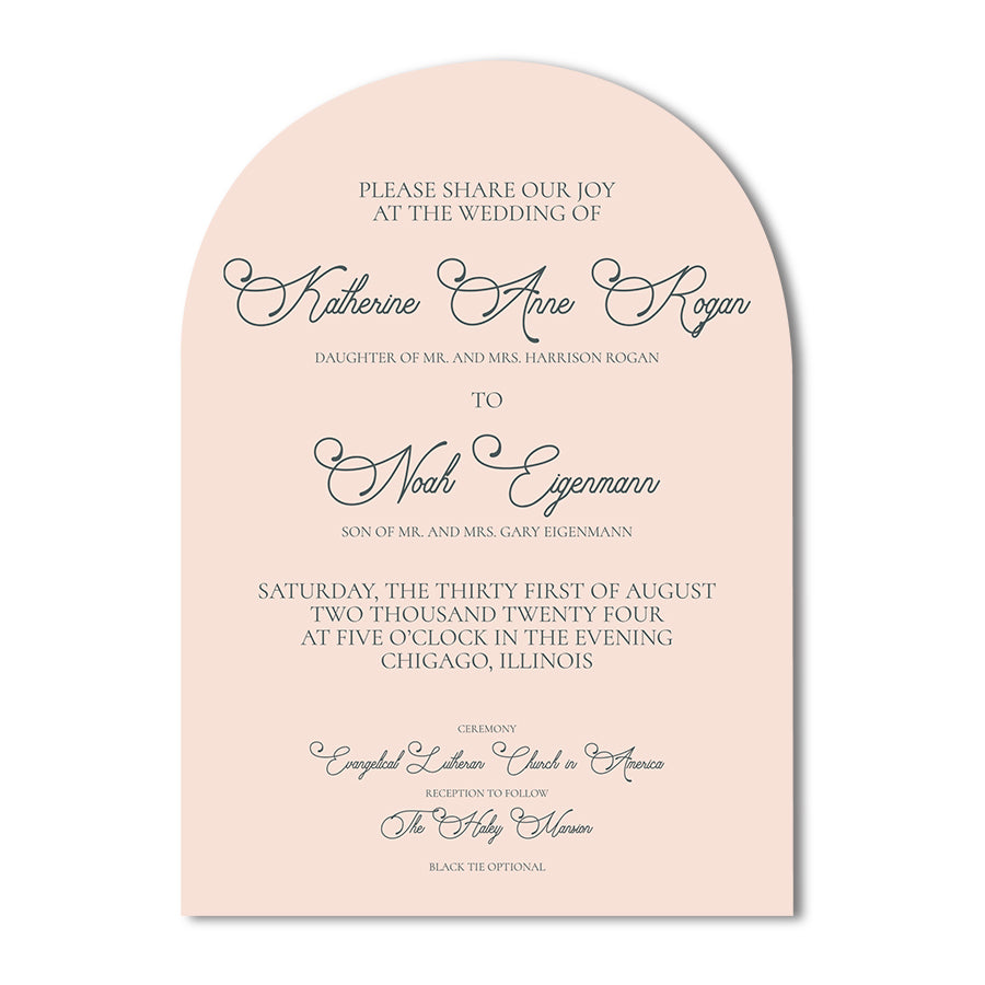 Standard Print Flat Card - Arch Shape
