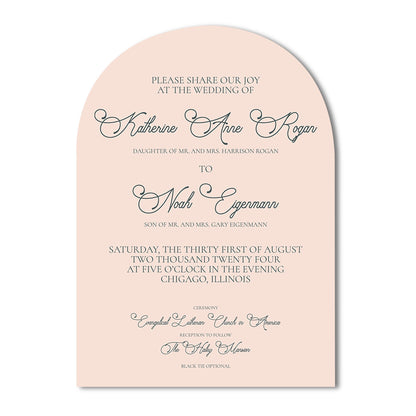 Personalized Wedding Cards | Fully Custom Print | Signature Arch Shape
