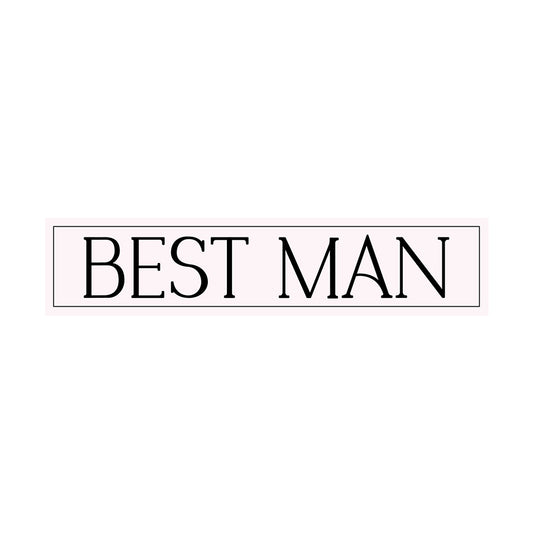 Minimalist Bridal Party Labels | SVG PNG Template - Best Man