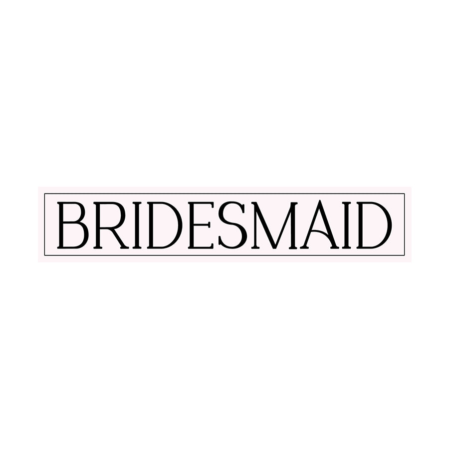 Minimalist Bridal Party Labels | SVG PNG Template - Bridesmaid