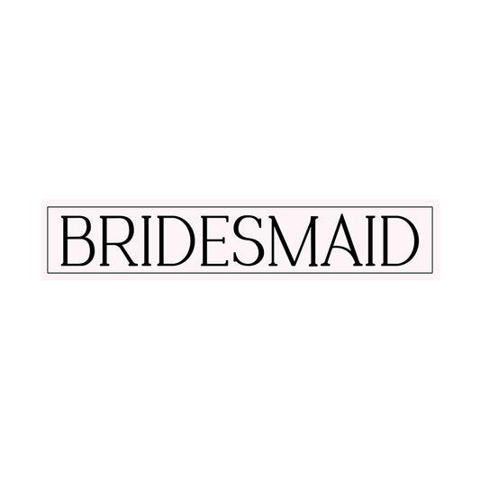 Minimalist Bridal Party Labels | SVG PNG Template - Bridesmaid
