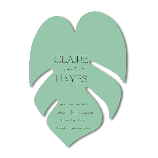 Personalized Wedding Cards | Fully Custom Print | Signature Shape C102