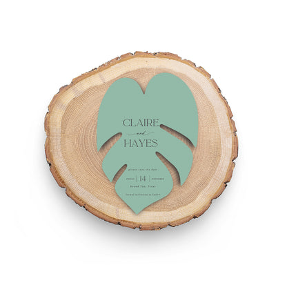 Personalized Wedding Cards | Fully Custom Print | Signature Shape C102