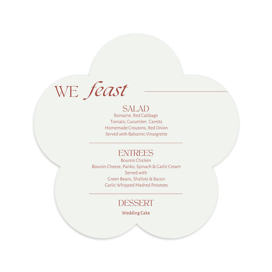 Personalized Wedding Cards | Fully Custom Print | Signature Shape SC107