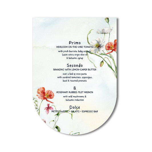 Personalized Wedding Cards | Fully Custom Print | Signature Shape C135
