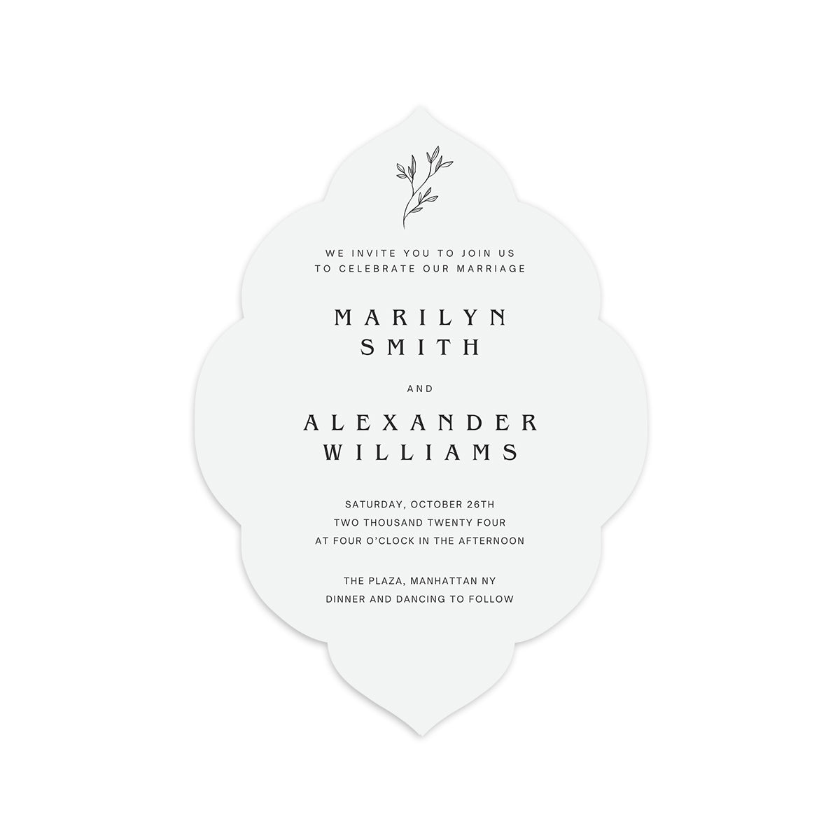 Signature Shape Flat Card - Shape C140