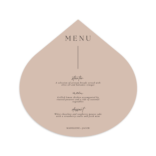 Personalized Wedding Cards | Fully Custom Print | Signature Shape SC155