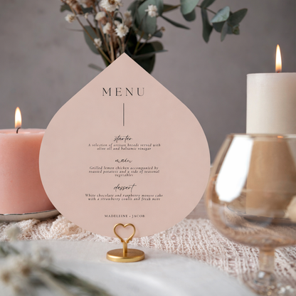 Personalized Wedding Cards | Fully Custom Print | Signature Shape SC155