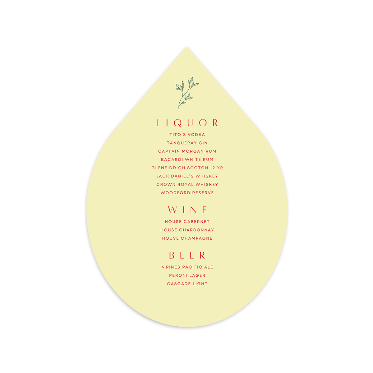 Signature Shape Flat Card - Shape C155