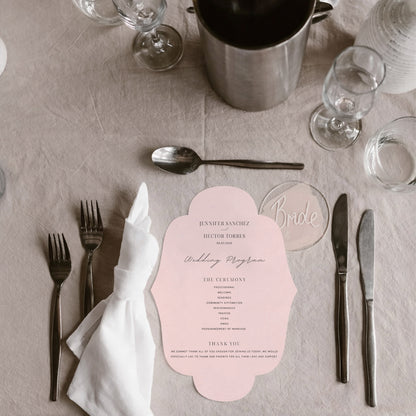Personalized Wedding Cards | Fully Custom Print | Signature Shape C163