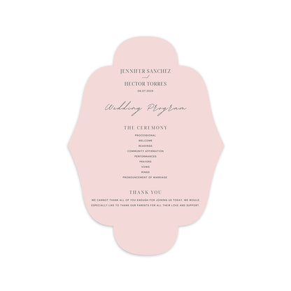 Personalized Wedding Cards | Fully Custom Print | Signature Shape C163