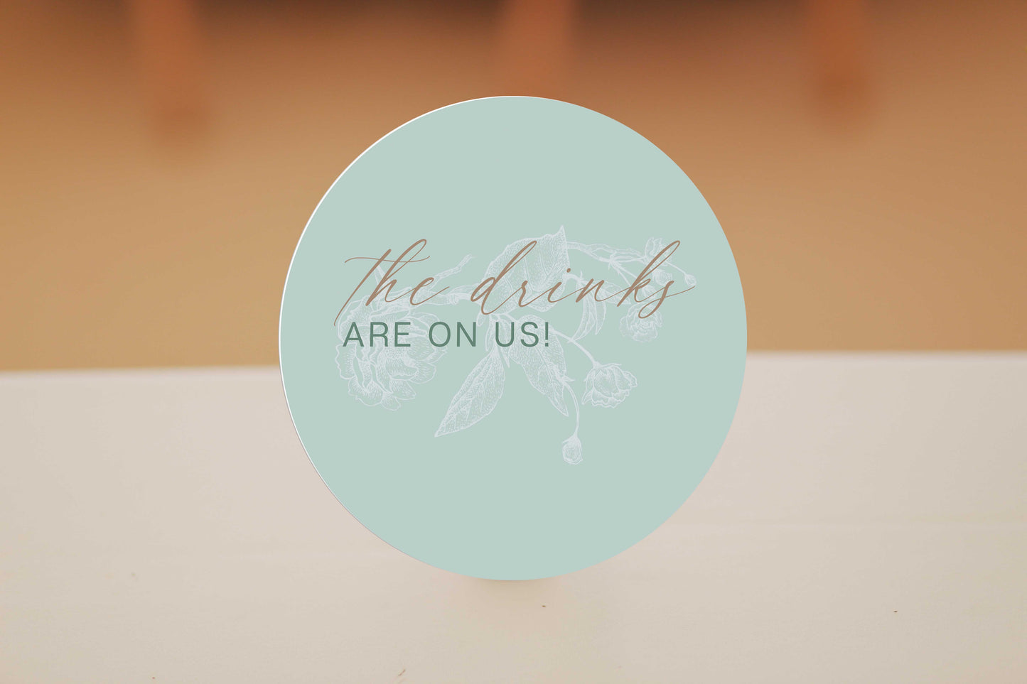 Custom Circle Foam Board Signs