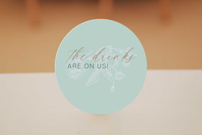 Custom Circle Foam Board Signs