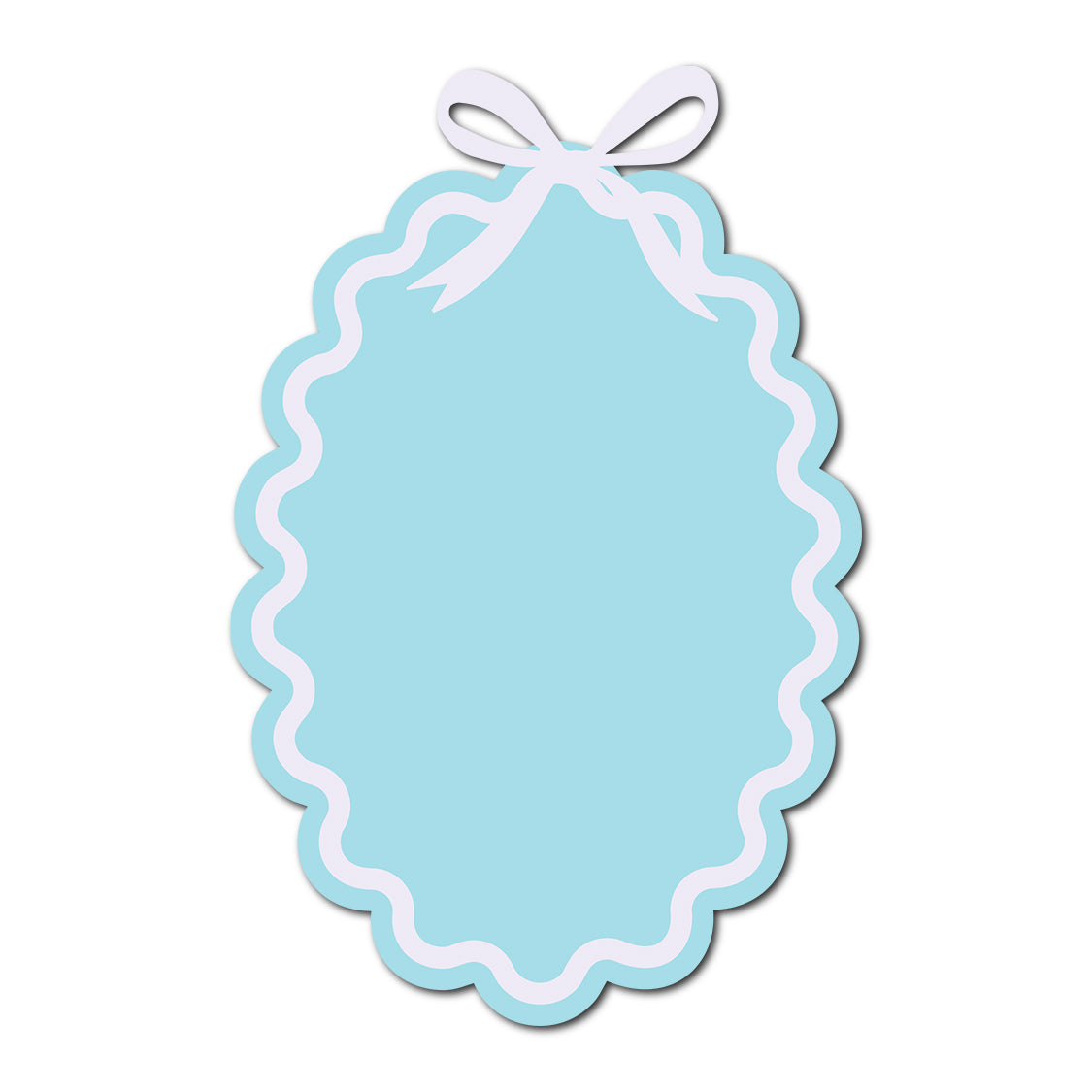 Coquette Bow Wedding Card | SVG Template - Shape 11