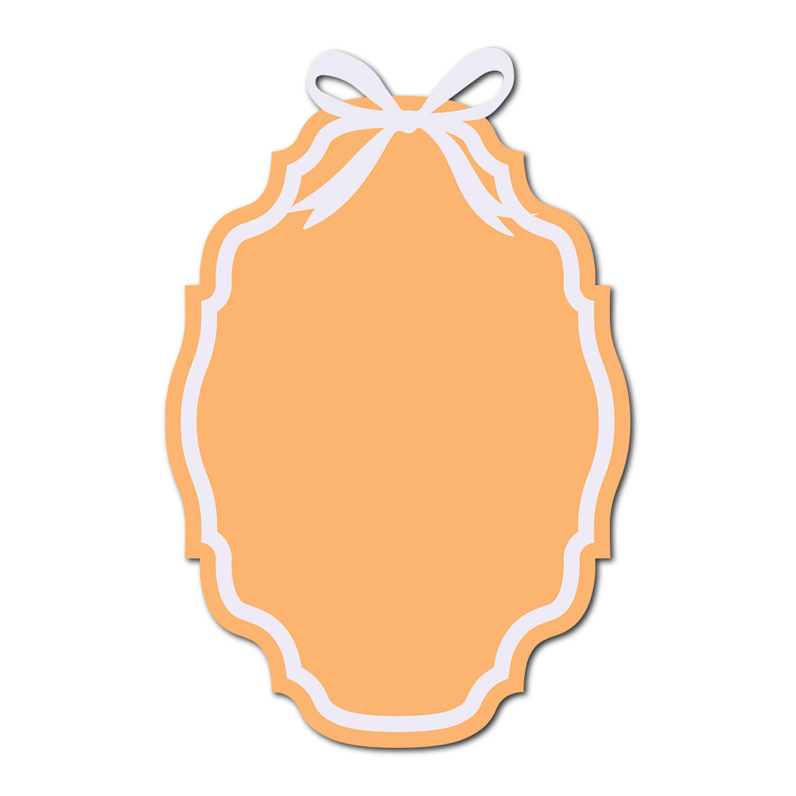 Coquette Bow Wedding Card | SVG Template - Shape 12