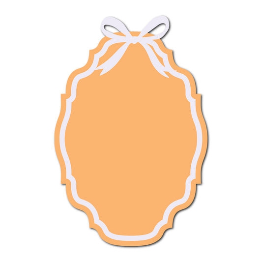 Coquette Bow Wedding Card | SVG Template - Shape 12