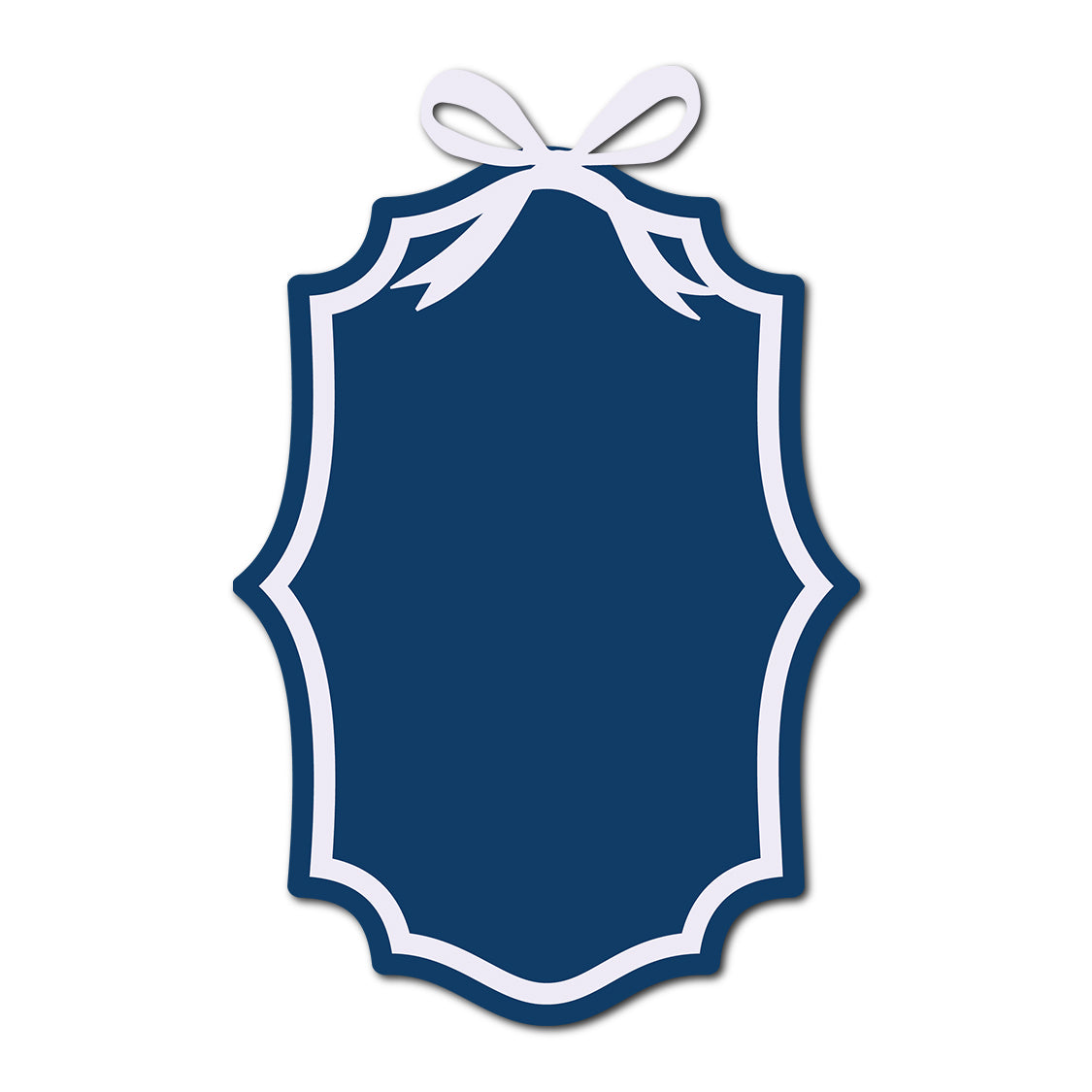 Coquette Bow Wedding Card | SVG Template - Shape 14