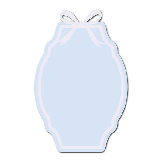 Coquette Bow Wedding Card | SVG Template - Shape 16