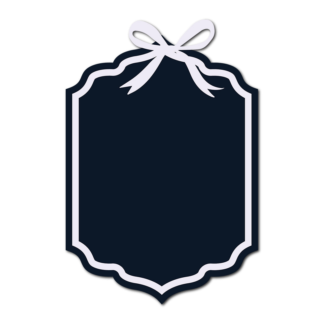 Coquette Bow Wedding Card | SVG Template - Shape 17
